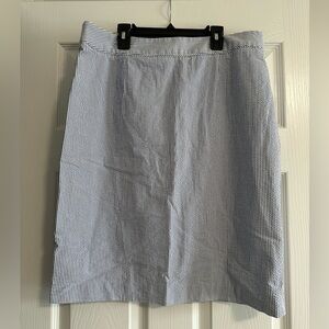 Brooks Brothers Seersucker Knee-Length Pencil Skirt